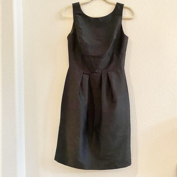 Alfred Sung D522 Women's Size 6 Black A-Line Midi Sleeveless Cocktail Dress Zip - Picture 5 of 10